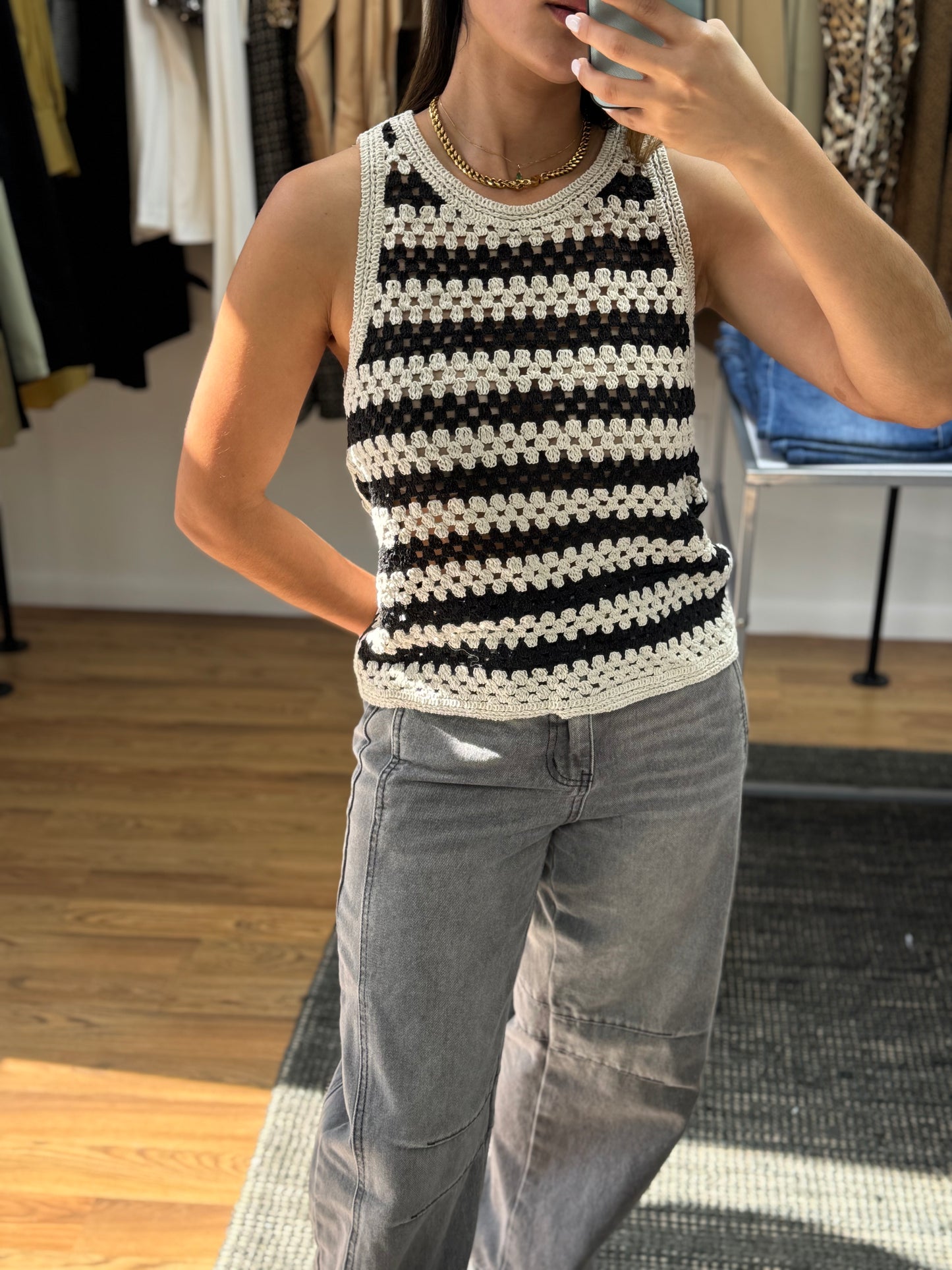 Laura top croche