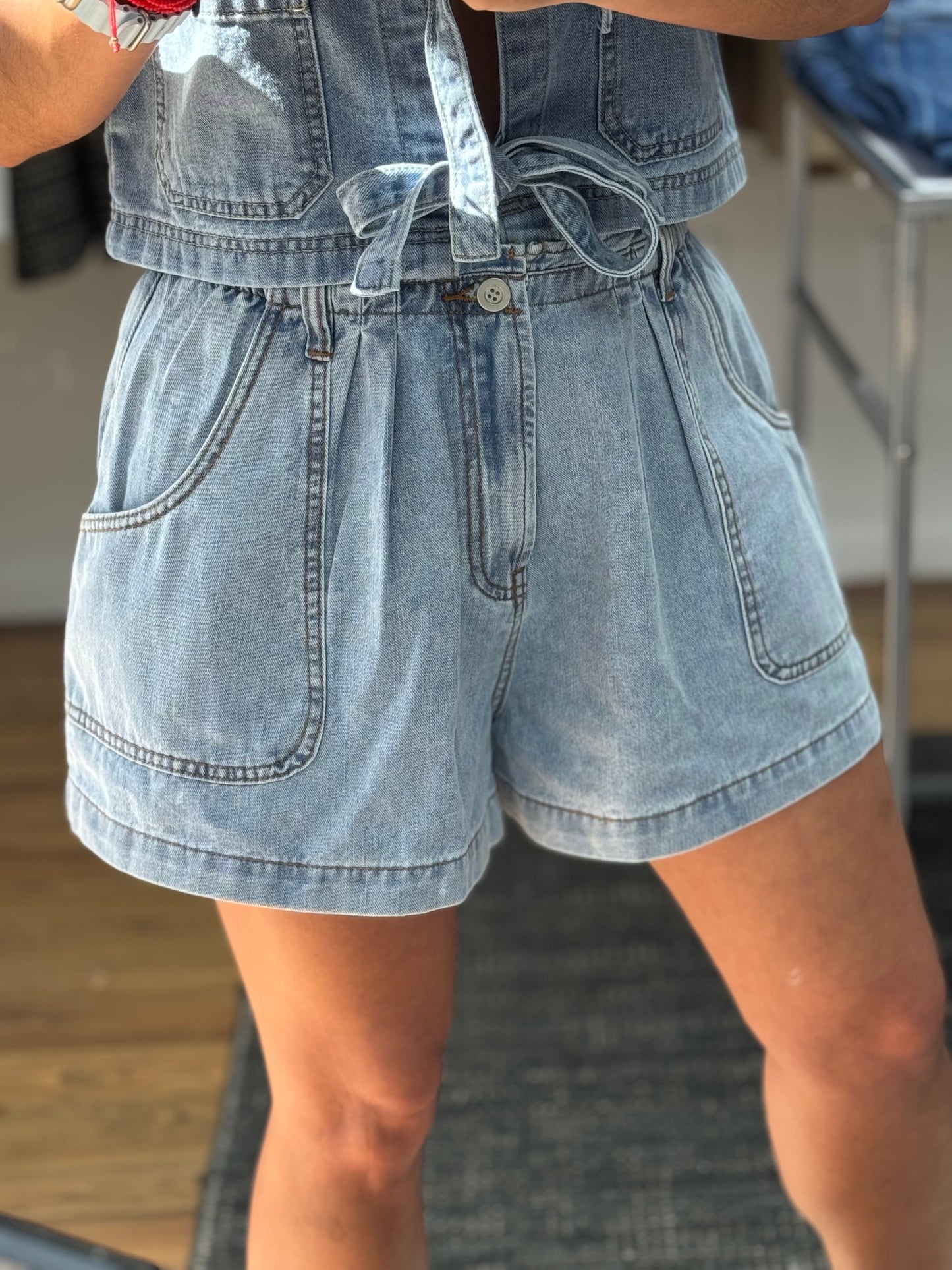 Regina denim short
