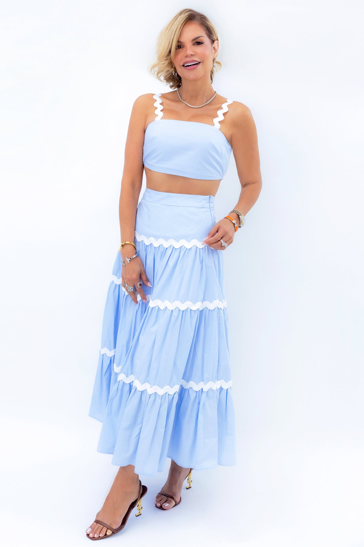 AGATHA BLUE TWO PIECES SET