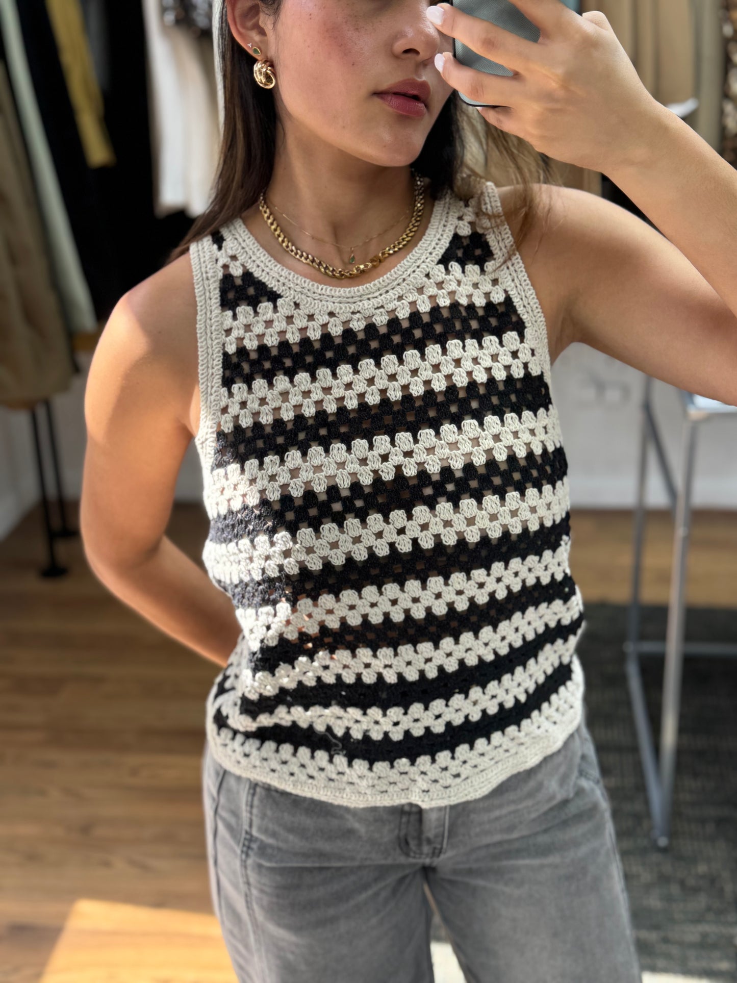 Laura top croche