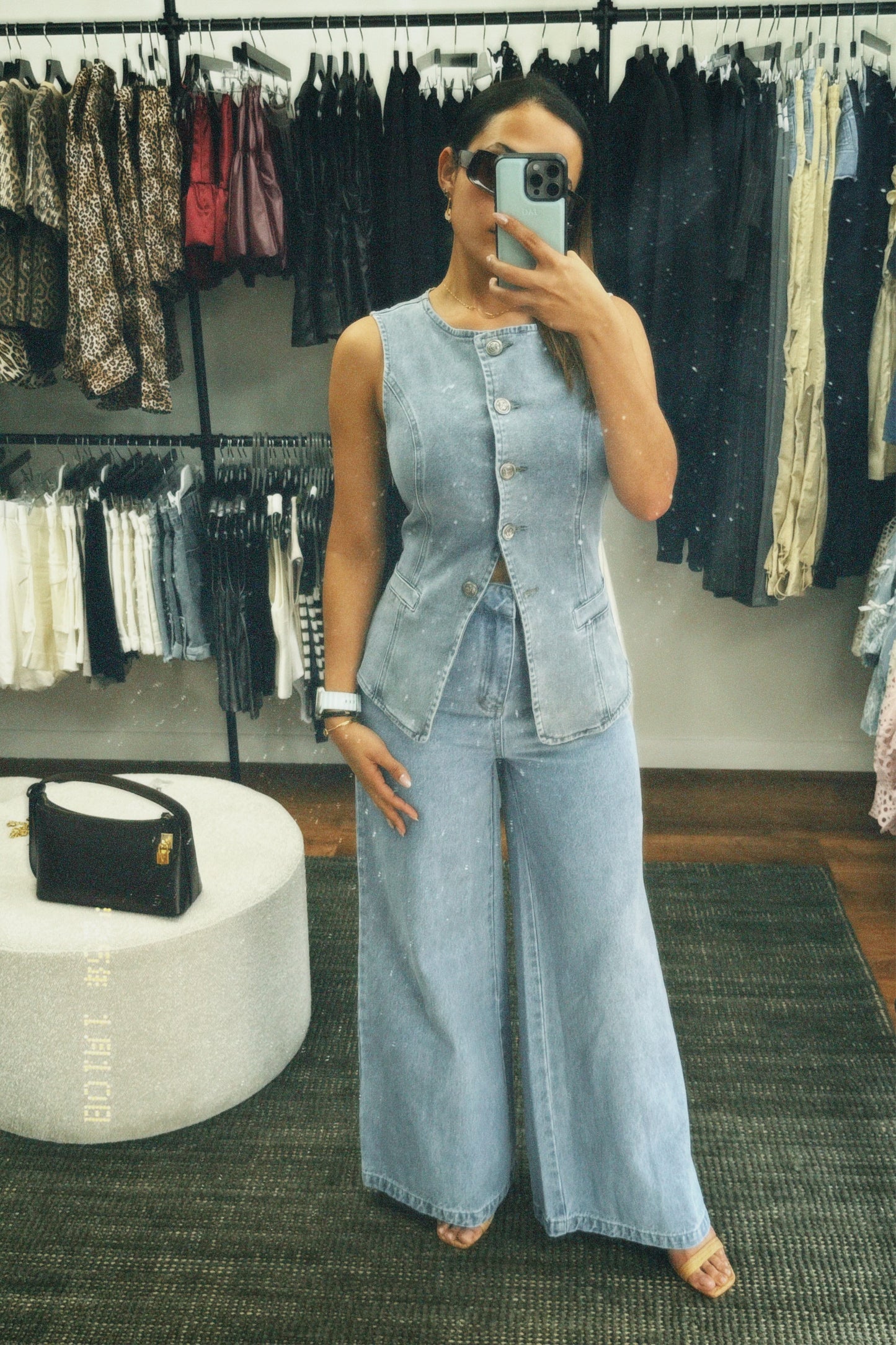 Farina denim vest
