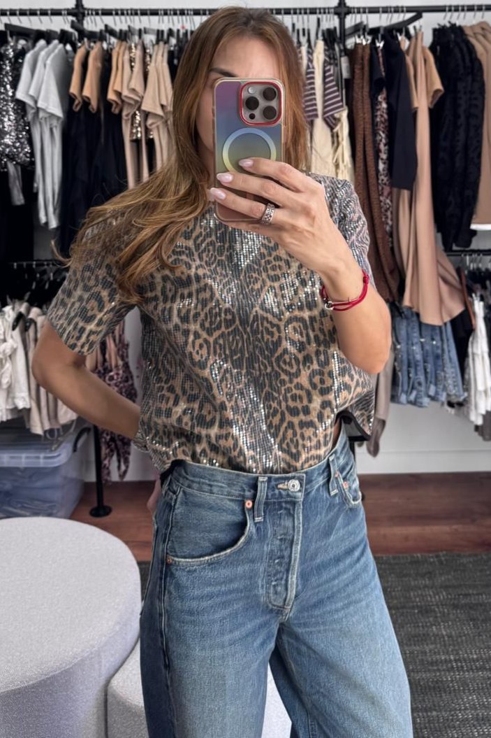 MARY TOP LEOPARD