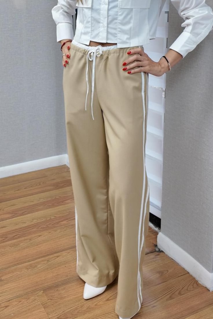 MARCELA WHITE LINE PANT
